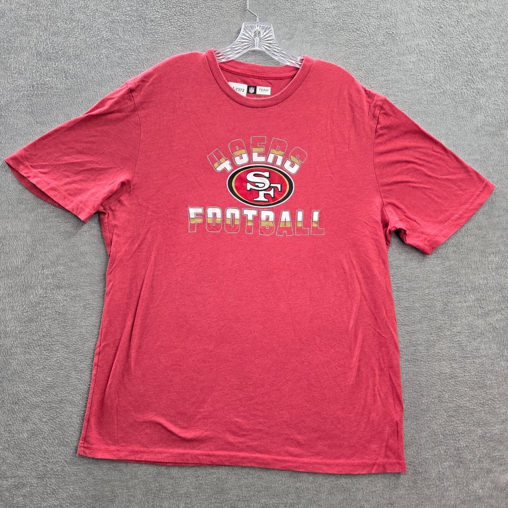 San Francisco 49ers Men Shirt XL Red Logo Graphic Short Sleeve Short Sleeve Tee‎